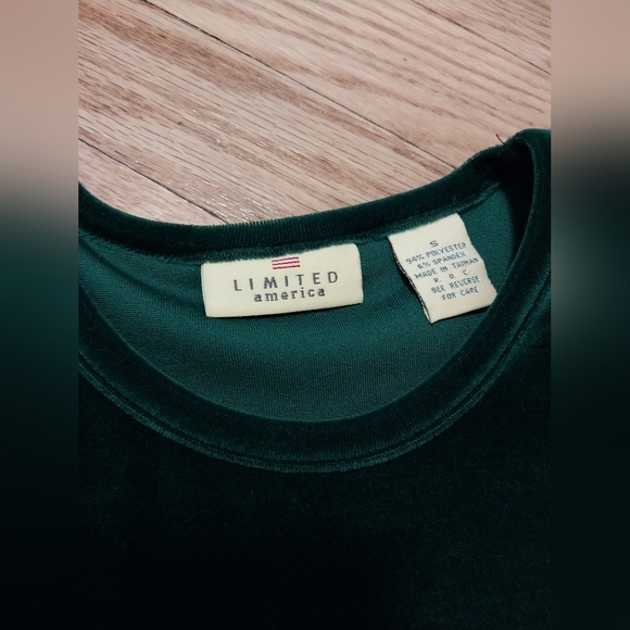 Green velour tee from The Limited - Picture 2 of 2